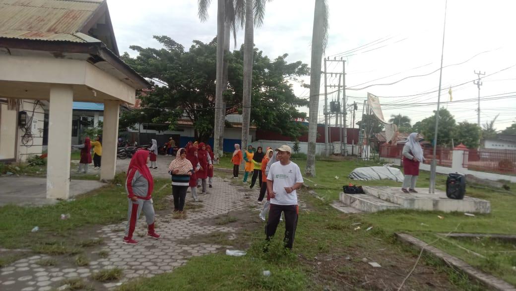 Peringati Hut Ke Baznas Sigi Gelar Senam Ceria Bersama Lansia