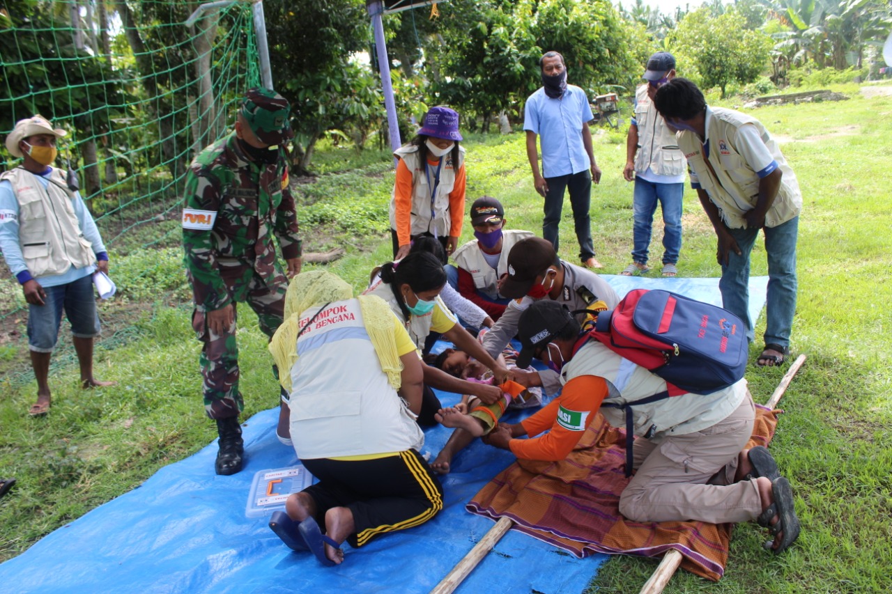 Bentuk Desa Tangguh Bencana Ypi Gelar Simulasi Media Alkhairaat